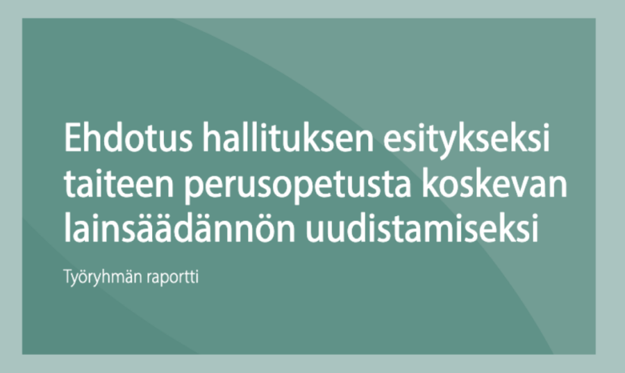 Kuvakaappaus työryhmän raportin kannesta.